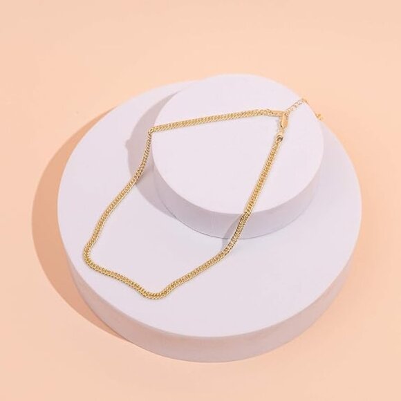 Gold Chain Necklace • Adjustable 15–18" • Minimalist Modern Luxury - Picture 4 of 4